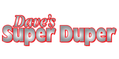 A theme logo of Dave's Super Duper